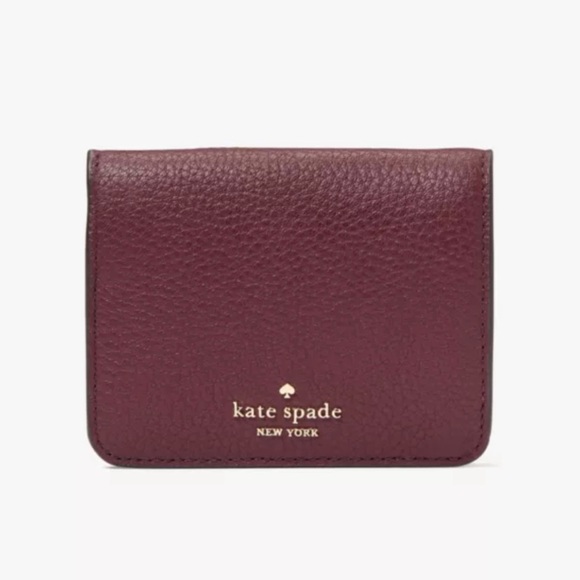♥️New Kate Spade Lena Small Billfold Wallet (CherryWood) Exclusive - Picture 1 of 1